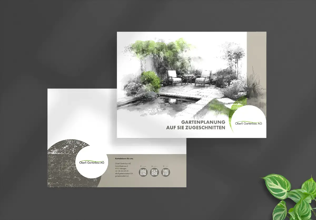 Gartenbau Oberli | Broschüre Gartenplanung