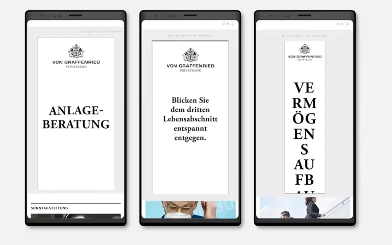 Privatbank Von Graffenried | Online Banner
